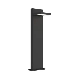 Terrassebelysning|Gadebelysning ^ Lucande LED pullert Silvan, 65 cm, antracit, metal