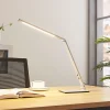 Arbejdsrum/Kontor|Bordlamper ^ Lucande LED-skrivebordslampe Nicano, grå, metal, dæmpbar.