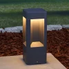 Lucande Terrassebelysning > LED-sokkellampe Annika, antracit, metal, 30 cm