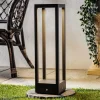 Sokkellamper ^ Lucande LED-sokkellampe Carlota, 50 cm, antracit, aluminium