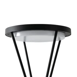Lucande Solcelle Lampe Med Sensor|Sokkellamper Med Sensor > LED-sokkellampe Elario, 44 cm, sort, sensor