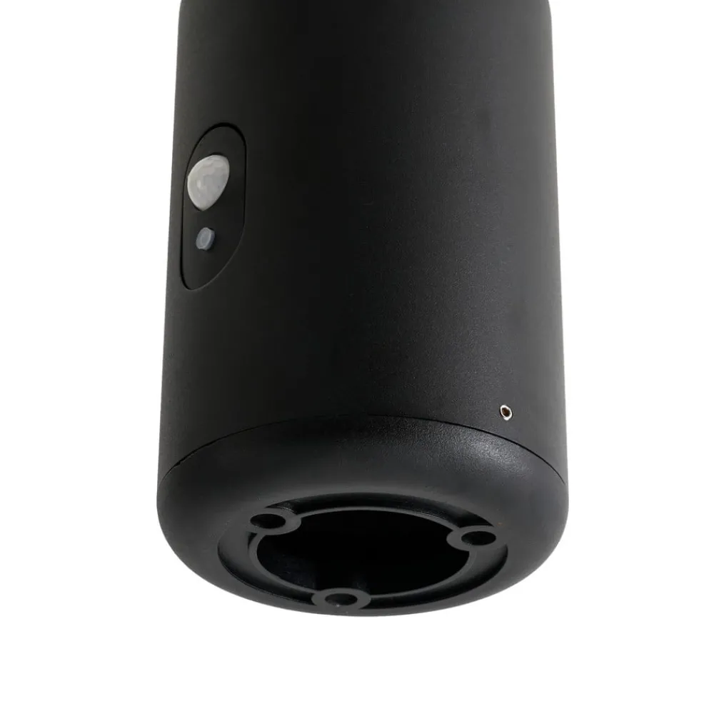 Lucande Solcelle Lampe Med Sensor|Sokkellamper Med Sensor > LED-sokkellampe Elario, 44 cm, sort, sensor