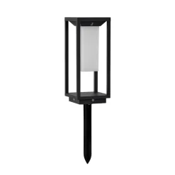 Solcellelamper|Sokkellamper ^ Lucande LED-sokkellampe Eliel, 34 cm, antracit, IP54