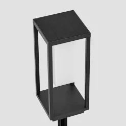 Solcellelamper|Sokkellamper ^ Lucande LED-sokkellampe Eliel, 34 cm, antracit, IP54