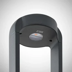 Terrassebelysning|Sokkellamper ^ Lucande LED-sokkellampe Habsa, 30 cm, antracit, metal