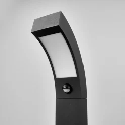 Lucande Sokkellamper Med Sensor|Terrassebelysning > LED-sokkellampe Lennik, sensor, 60 cm, antracit