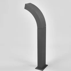 Lucande Sokkellamper Med Sensor|Terrassebelysning > LED-sokkellampe Lennik, sensor, 60 cm, antracit