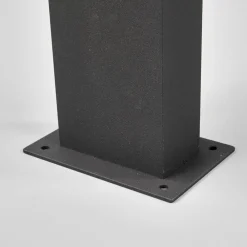 Lucande Sokkellamper Med Sensor|Terrassebelysning > LED-sokkellampe Lennik, sensor, 60 cm, antracit