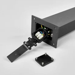 Lucande Sokkellamper Med Sensor|Terrassebelysning > LED-sokkellampe Lennik, sensor, 60 cm, antracit