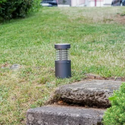 Lucande Terrassebelysning|Sokkellamper > LED-sokkellampe Lucius, 27 cm, antracit, IP54