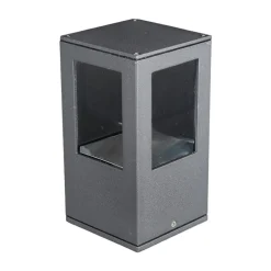 Lucande Terrassebelysning > LED-sokkellampe Nicola, 20 cm, antracit, IP54
