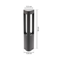 Lucande Terrassebelysning|Sokkellamper > LED-sokkellampe Pirron, 50 cm, trekantet, IP54