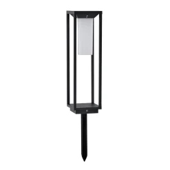 Lucande Solcellelamper|Terrassebelysning > LED-solcellelampe Eliel, højde 50 cm, sort