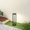 Lucande Solcelle Lampe Med Sensor|Solcellelamper > LED-solcellelampe Nilea, Ø 16 cm, sort, sensor