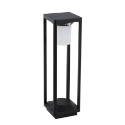 Solcelle Lampe Med Sensor|Gadebelysning Med Sensor ^ Lucande LED solcelle stibelysning Nilea, 50 cm, sort, sensor