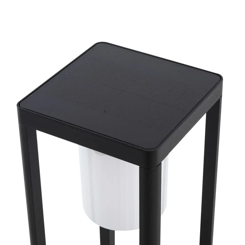 Solcelle Lampe Med Sensor|Gadebelysning Med Sensor ^ Lucande LED solcelle stibelysning Nilea, 50 cm, sort, sensor