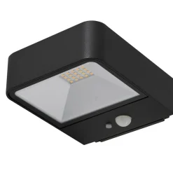 Lucande Solcelle Lampe Med Sensor|Væglampe Med Sensor > LED solcelle udendørs væglampe Dava, højde 5 cm, sensor