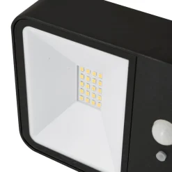 Lucande Solcelle Lampe Med Sensor|Væglampe Med Sensor > LED solcelle udendørs væglampe Dava, højde 5 cm, sensor