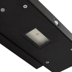 Lucande Solcelle Lampe Med Sensor|Væglampe Med Sensor > LED-solcelle-væglampe Tavon, kantet, sort, sensor