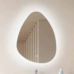 Møbel Og Interiør ^ Lucande LED-spejl Celestiel, dråbeformet, CCT, 60 cm