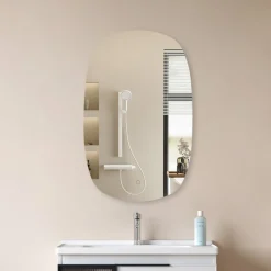 Lucande Møbel Og Interiør > LED-spejl Celestiel, oval, opvarmbar, CCT, 80 cm
