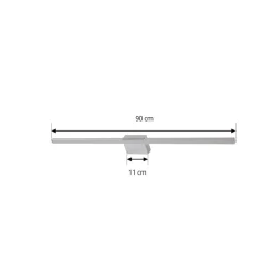 Lucande Væg- Og Spejllamper|Væglamper > LED-spejllampe Kivana, krom, metal, 90 cm, IP44