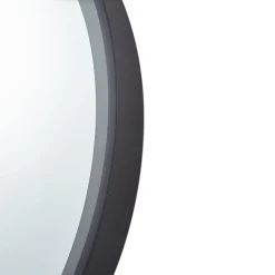 Møbel Og Interiør ^ Lucande LED-spejl Lelin, Ø 60 cm, sort, aluminium, CCT