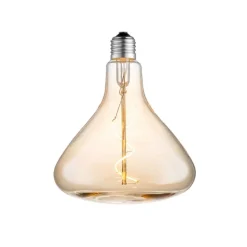 Lucande Dæmpbar Led-Pære|Filament Pære > LED-trafiklampe, E27 4W, ravfarvet, Ø 14 cm, 2700K