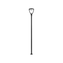 Lucande Lygtepæle > LED udendørslampe Filor, sort, aluminium, 250 cm