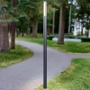 Lucande Terrassebelysning|Lygtepæle > LED-udendørslampe Sidny, 220 cm, antracit, IP54
