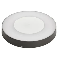 Lucande Terrassebelysning|Udendørs Loftlamper > LED udendørs loftlampe Sora, rund, sensor, IP54