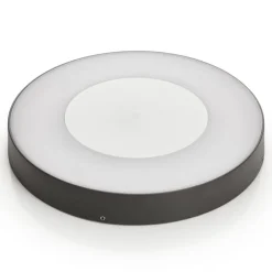 Lucande Terrassebelysning|Udendørs Loftlamper > LED udendørs loftlampe Sora, rund, sensor, IP54