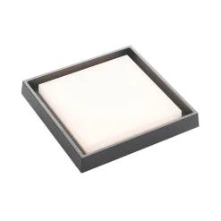 Udendørs Loftlamper ^ Lucande LED udendørs loftlampe Birta, mørkegrå, 27 cm, IP54