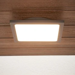 Lucande Terrassebelysning|Udendørs Loftlamper > LED udendørs loftlampe Mabella, 23 cm, sensor, IP65