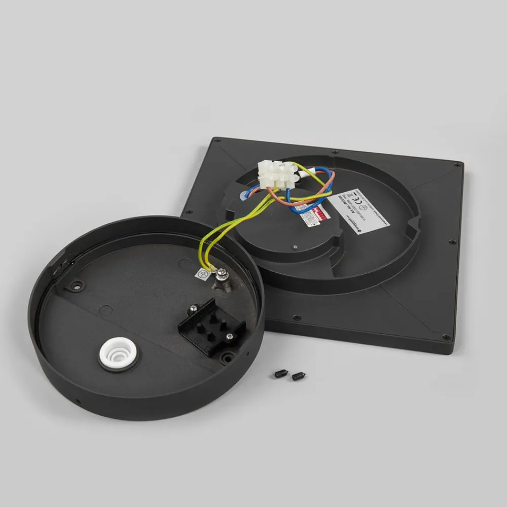 Lucande Terrassebelysning|Udendørs Loftlamper > LED udendørs loftlampe Mabella, 23 cm, sensor, IP65