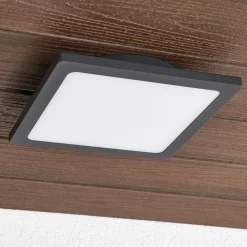 Terrassebelysning|Udendørs Loftlamper ^ Lucande LED udendørs loftlampe Mabella, 23 cm, antracit