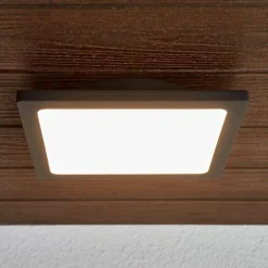 Terrassebelysning|Udendørs Loftlamper ^ Lucande LED udendørs loftlampe Mabella, 23 cm, antracit