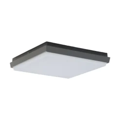 Lucande Terrassebelysning|Udendørs Loftlamper > LED udendørs loftlampe Amra, 30 cm, kantet, antracit