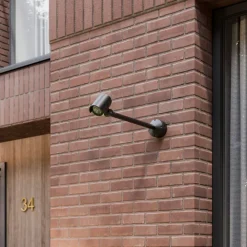Lucande Terrassebelysning|Udendørs Spot > LED udendørsspot Beatrix, 58 cm, antracit, aluminium