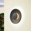 Terrassebelysning|Væglamper ^ Lucande LED udendørs væglampe Kayana, sort, aluminium, 24 cm
