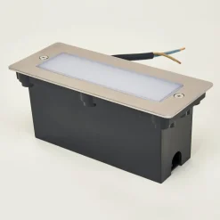 Væglamper ^ Lucande LED-vægindbygningslampe Holly, 17 cm, stål