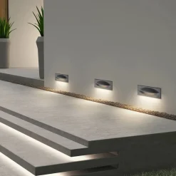 Lucande Terrassebelysning > LED-vægindbygningslampe Zandro, 25 cm, antracit, IP65