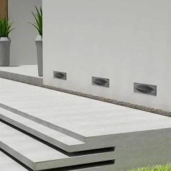 Lucande Terrassebelysning > LED-vægindbygningslampe Zandro, 25 cm, antracit, IP65