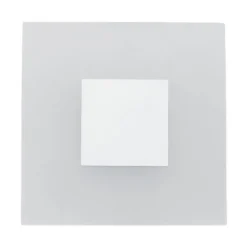 Lucande Væglamper|Væglamper > LED-væglampe Berlind, 26 cm, hvid, glas, metal