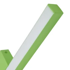 Væglamper ^ Lucande LED-væglampe Check, grøn, metal, CCT, dæmpbar