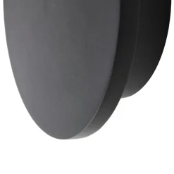 Lucande Gang|Væglamper > LED-væglampe Elrik, sort, 20 cm høj, metal