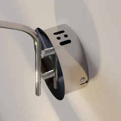 Lucande Væglamper|Væglamper > LED-væglampe Hayley, kromfarvet, glas, højde 34 cm