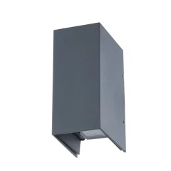 Terrassebelysning|Væglamper ^ Lucande LED-væglampe Kimian, højde 17 cm, antracit, IP54