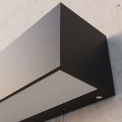 Lucande Terrassebelysning > LED-væglampe Lengo, 50 cm antracit, op/ned 3000K