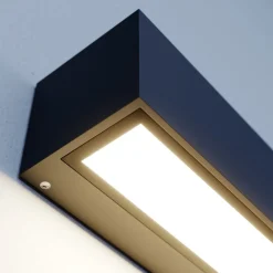 Lucande Terrassebelysning|Væglamper > LED-væglampe Lengo, 25 cm, antracit, down, 3000K